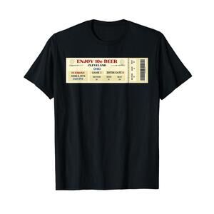 Cleveland 10 Cent Beer Night Ticket Ohio T Shirt
